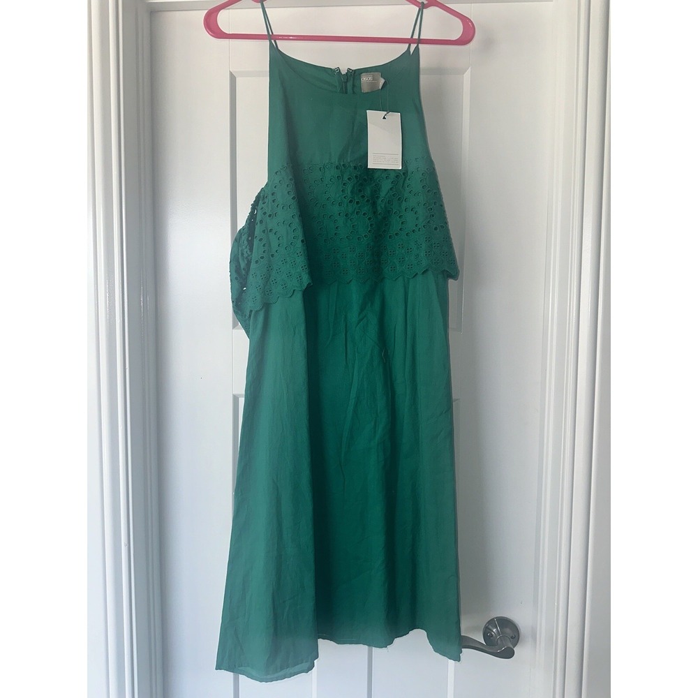 ASOS Green Eyelet Dress